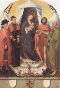 Rogier van der Weyden Madonna with Four Saints (mk08) china oil painting artist